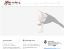 Tablet Screenshot of kristenkemp.com